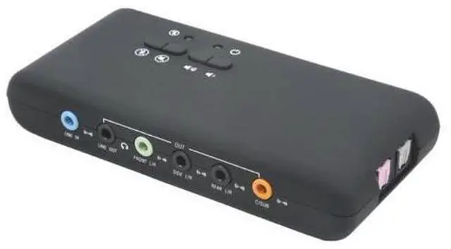 Main image of Stereo USB Dynamic Audio Optical Fiber Surround Sound Digital External 3D Sound Card 7.1 Channel Recording Playback Interface