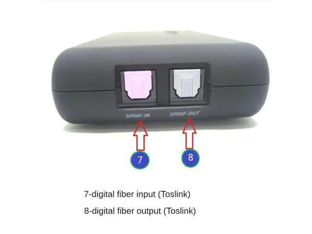 Alt view image 6 of 6 - Stereo USB Dynamic Audio Optical Fiber Surround Sound Digital External 3D Sound Card 7.1 Channel Recording Playback Interface