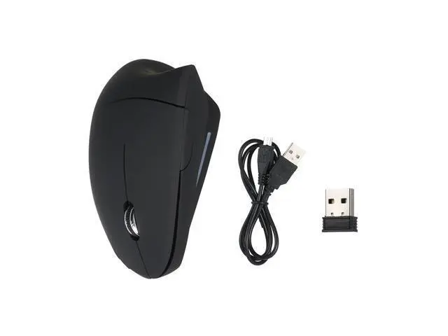 Alt view image 4 of 7 - 2.4G Wireless Vertical Mouse USB Ergonomic Optical Mouse High Precision Adjustable 1600 DPI 5 Buttons for Mac Laptop PC computer