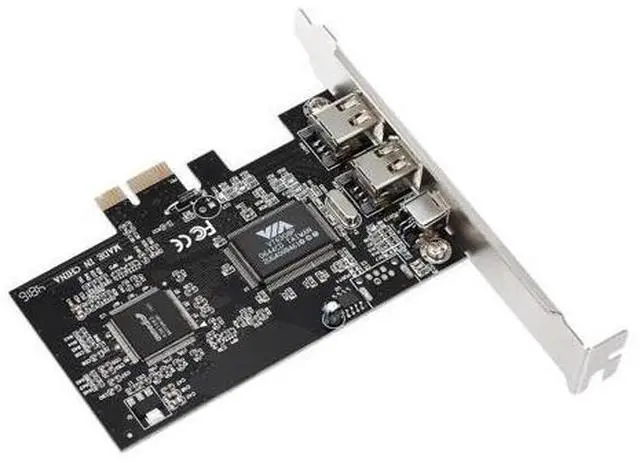 Main image of PCI-E 3 Ports 1394a 1394b Firewire Expansion Card PCI-Express Controller Card (2 * 6 Pin + 1 * 4 Pin) for Desktop PC