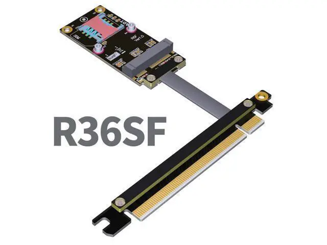 Alt view image 2 of 3 - ADT-Link PCI-E x16 To miniPCIe Extension Cord Adapter Cable gen3 8G/bps PCIe x16 mini PCIe For Wireless Card - 5CM