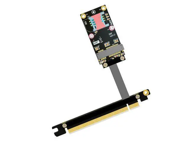 Alt view image 3 of 3 - ADT-Link PCI-E x16 To miniPCIe Extension Cord Adapter Cable gen3 8G/bps PCIe x16 mini PCIe For Wireless Card - 5CM