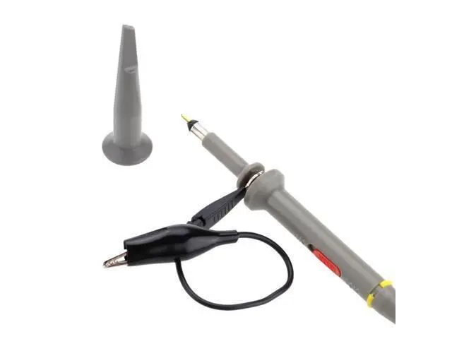 Alt view image 2 of 7 - 2Pcs Oscilloscope Probe P6100 100MHz 1X 10X Alligator Clip Test Low Passive Limpedance Attenuation Probe For Hantek Rigol UNI-T