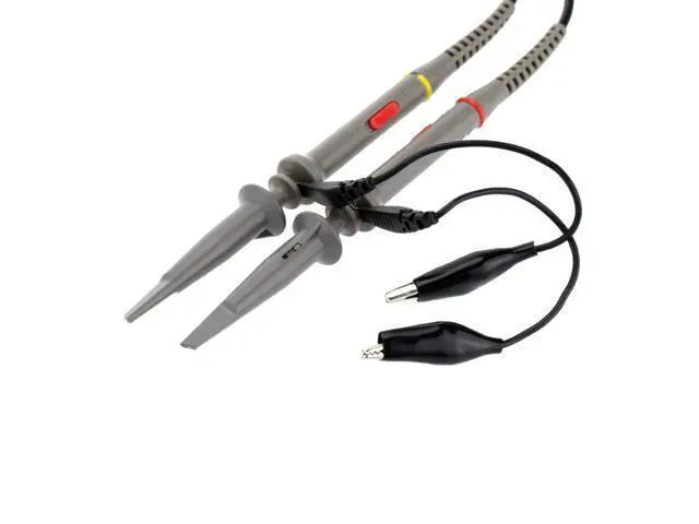 Alt view image 4 of 7 - 2Pcs Oscilloscope Probe P6100 100MHz 1X 10X Alligator Clip Test Low Passive Limpedance Attenuation Probe For Hantek Rigol UNI-T