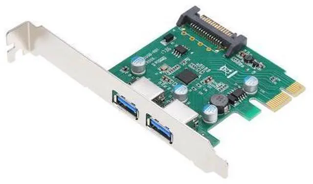 Main image of Super Speed USB3.0 PCI-E Expansion Card Adapter External 2 Port USB 3.0 Hub PCI-E Card 4Pin Power Connector for PC Computer