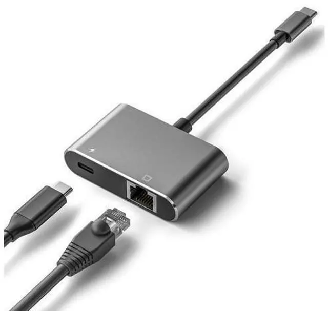 Alt view image 2 of 5 - ULANSeN USB C to RJ45 LAN Ethernet Gigabit Network Adapter with Chippset AX88179 with 100W PD Charging for Windows/iOS/iPadOS/macOS/Linux