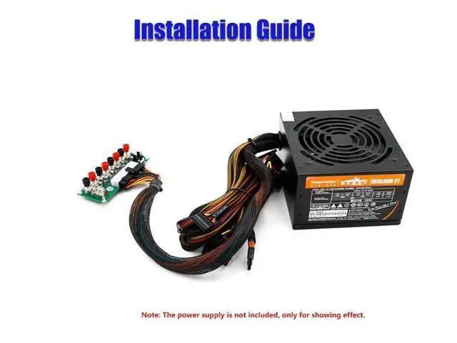 Alt view image 3 of 6 - 20/24 Pins ATX Desktop PC Power Breakout Adapter Power Supply Converter Card