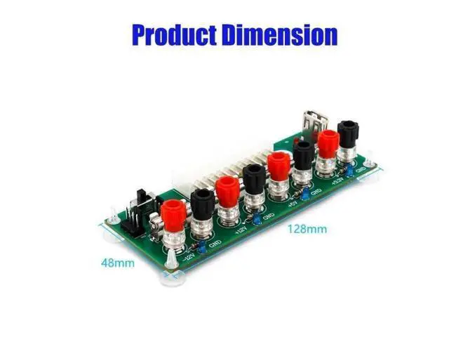 Alt view image 4 of 6 - 20/24 Pins ATX Desktop PC Power Breakout Adapter Power Supply Converter Card