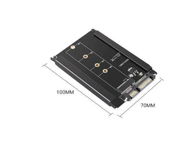 Alt view image 2 of 5 - M.2 NGFF SSD To 2.5 SATA 22Pin 6Gbps/s Expansion Adapter Card With Enclosure Socket M2 NGFF Adapter