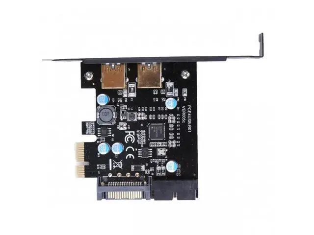 Alt view image 2 of 4 - USB 3.0 PCI-E 2 Port PCI Express Expansion Card 19-Pin Power Connector