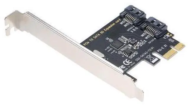 Main image of PCI-E to 2 SATA3.0 Adapter Card SATA Hard Disk Expansion Card High-speed Transmission Multiple Systems Compatible Plug and Play