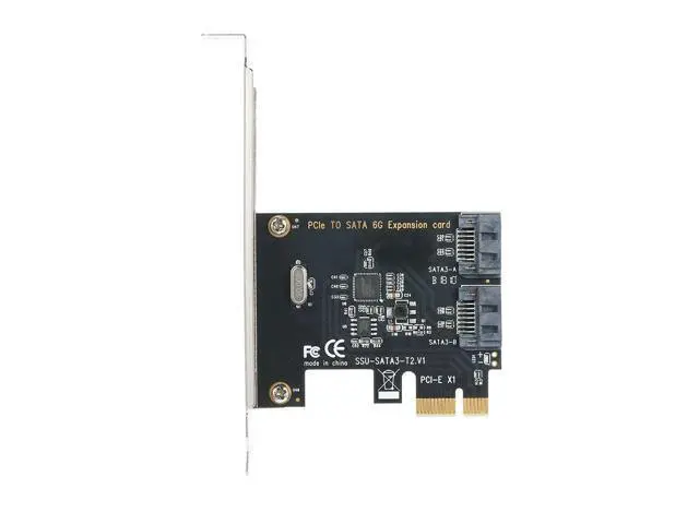 Alt view image 5 of 7 - PCI-E to 2 SATA3.0 Adapter Card SATA Hard Disk Expansion Card High-speed Transmission Multiple Systems Compatible Plug and Play