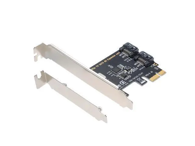 Alt view image 6 of 7 - PCI-E to 2 SATA3.0 Adapter Card SATA Hard Disk Expansion Card High-speed Transmission Multiple Systems Compatible Plug and Play