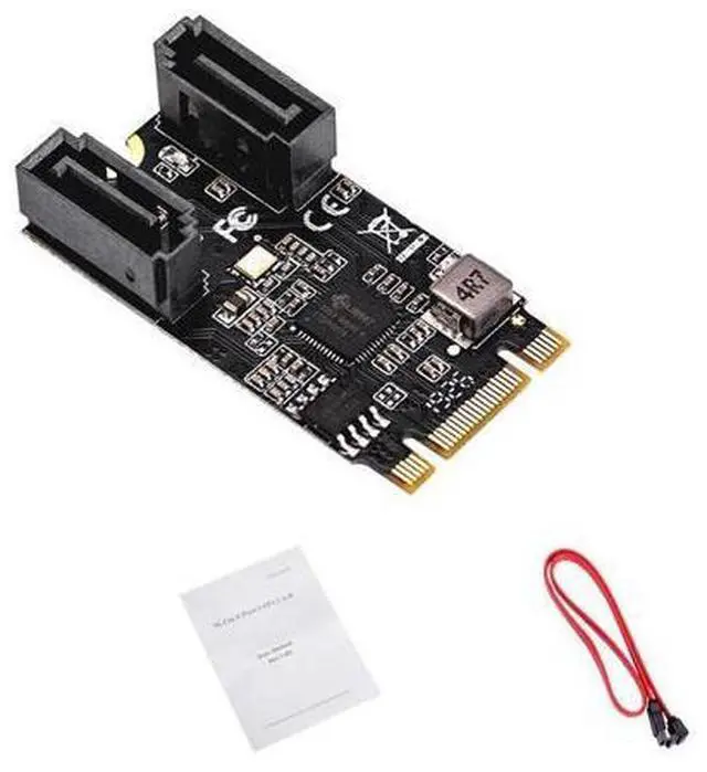 Main image of 2 Port SATA III 6gb/s M.2 21x41mm M Key and B Key Controller Adapter Card SATA 6G Internal