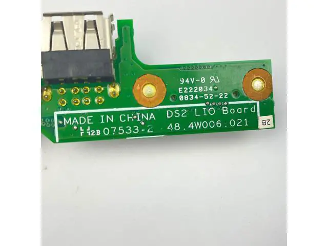 Alt view image 4 of 4 - DC Power USB Jack board For Dell Inspiron 1525 1526 laptop DC-IN USB Charging board 48.4W006.021 07533-2 DS2 LIO Board