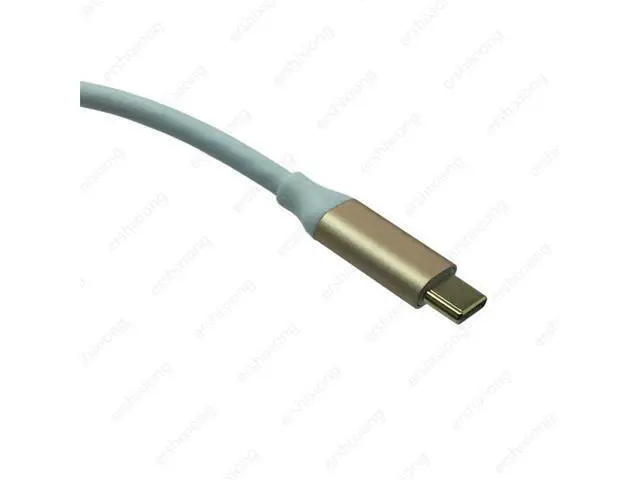 Alt view image 2 of 3 - Câble d'extension USB 3.1 Type C mâle à mâle, connecteur en PVC, câble de données de Type M/M, connecteur USB-C 1M