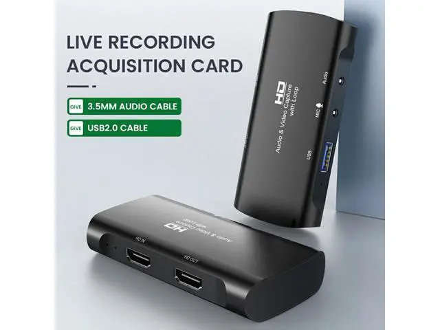 Alt view image 2 of 3 - 1080P 4K HDMI-compatible Video Capture Card HDMI-compatible To USB 3.0 Video Capture Board Game Record Live Streaming
