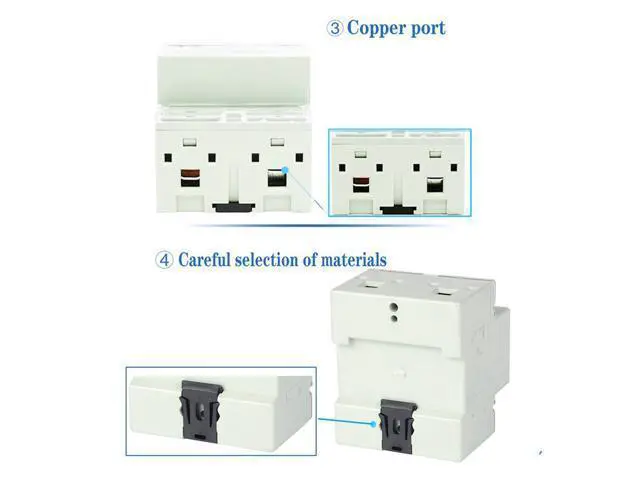 Alt view image 5 of 7 - SINOTIMER DDS546C 5 (100) A 230VAC 50 / 60Hz Single Phase Analog Power Meter Electric Power Meter Household Electric Din Rail