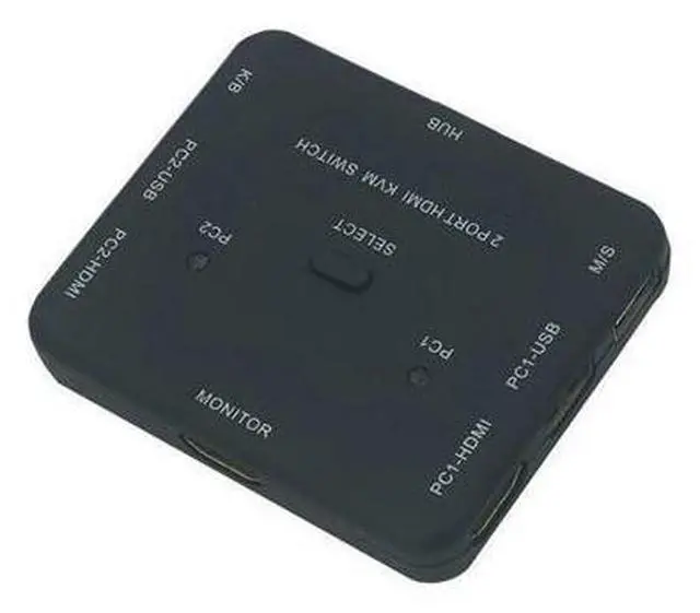 Main image of USB HDMI KVM Switcher 2-port 4K HDMI USB Mouse&Keyboard Monitor Selector Sharing HDMI Switch KVM With Usb