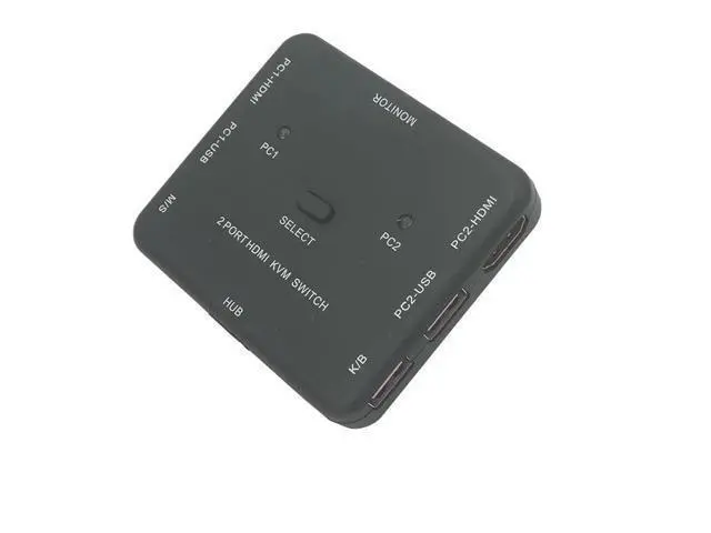 Alt view image 4 of 6 - USB HDMI KVM Switcher 2-port 4K HDMI USB Mouse&Keyboard Monitor Selector Sharing HDMI Switch KVM With Usb