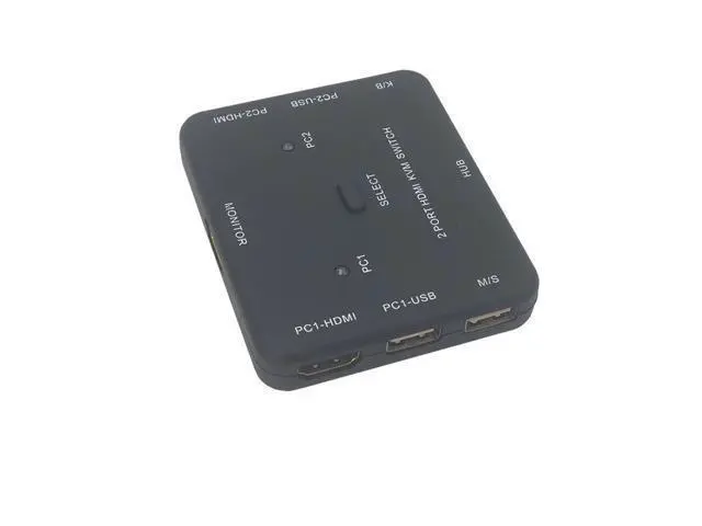Alt view image 6 of 6 - USB HDMI KVM Switcher 2-port 4K HDMI USB Mouse&Keyboard Monitor Selector Sharing HDMI Switch KVM With Usb
