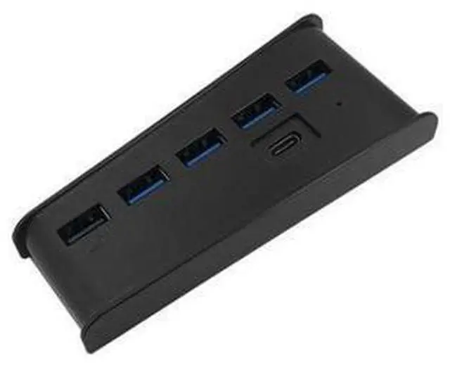 Main image of 6 in 1 USB Splitter Expander Hub with 5 USB a + 1 USB C Ports for PlayStation 5 Console for PS5 USB Hub, Black