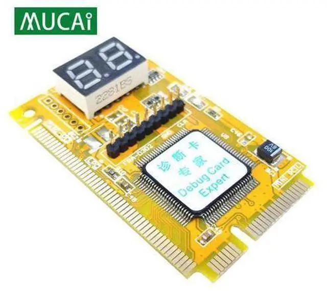Main image of MUCAI Mini PCI-E LPC PC Analyzer Tester POST Card Test For Notebook Laptop Express Card Hexadecimal Character Display