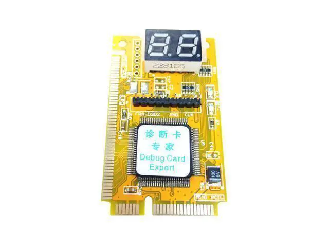 Alt view image 2 of 4 - MUCAI Mini PCI-E LPC PC Analyzer Tester POST Card Test For Notebook Laptop Express Card Hexadecimal Character Display