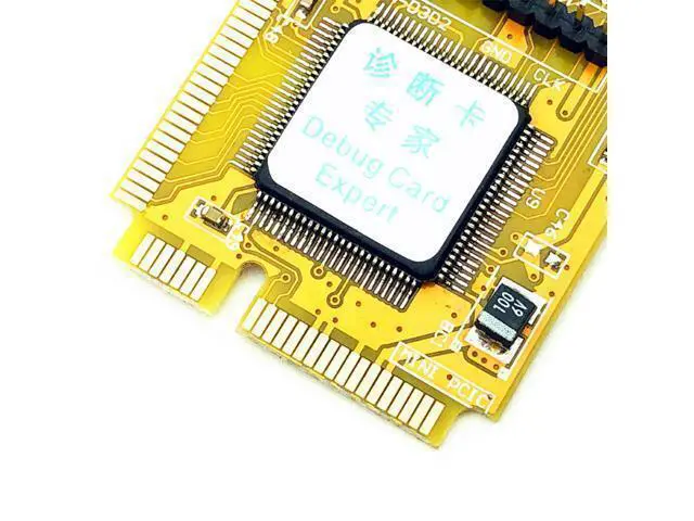 Alt view image 3 of 4 - MUCAI Mini PCI-E LPC PC Analyzer Tester POST Card Test For Notebook Laptop Express Card Hexadecimal Character Display
