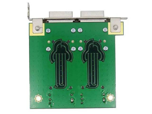 Alt view image 4 of 4 - Dual Mini SAS for Internal SFF-8087 SAS 36P to 2 Port External HD SAS26P SFF-8088 Front Panel PCI SAS Card Adapter