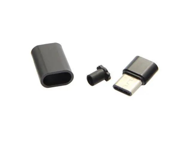 Alt view image 3 of 4 - CYDZ CY 5set DIY 24pin USB 3.1 Type C USB-C Male Plug Connector SMT type with Black Housing Cover