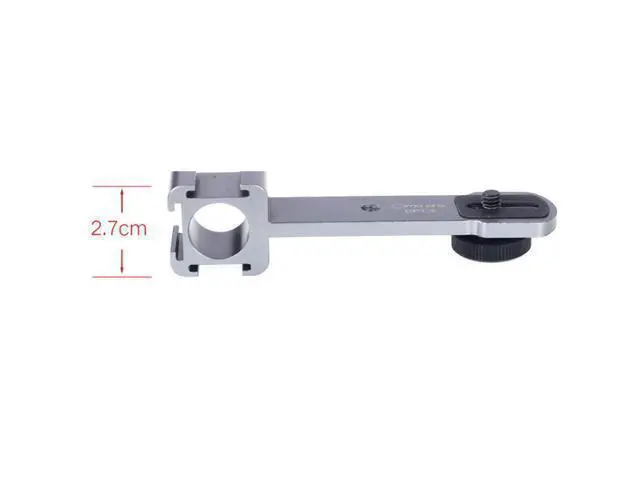 Alt view image 4 of 4 - Universal 3 Head Cold Shoe with Phone Clip Mount Stabilizer Connected To Microphone Hot Shoe Extension Bracket for Live Selfie