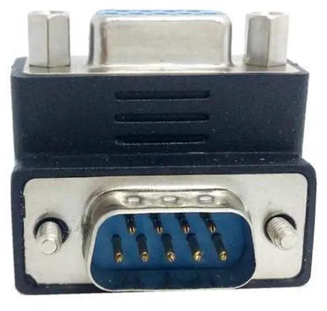 Main image of Chenyang DSUB D-SUB RS232 9Pin Male to Female Down Right Angled 90 Degree Extension Adapter For Display Projector Computer