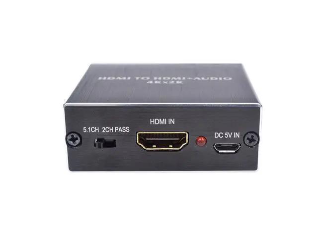 Alt view image 3 of 6 - HDMI Audio Extractor Stereo Extractor Converter HDMI to HDMI Optical TOSLINK SPDIF + 3.5mm HDMI Audio Splitter Adapter