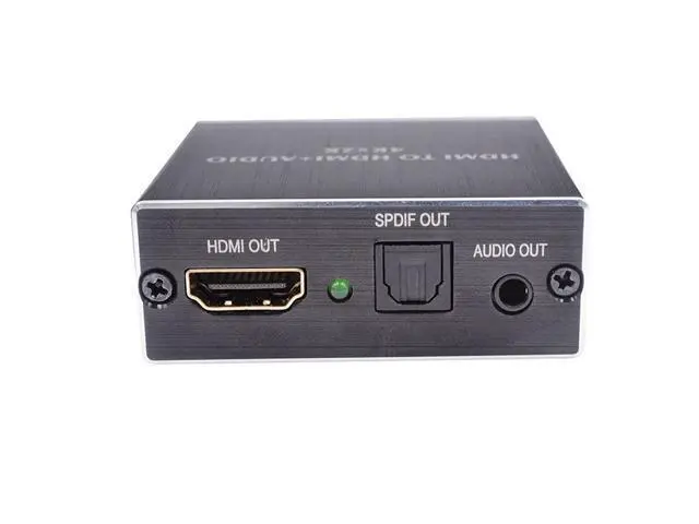 Alt view image 4 of 6 - HDMI Audio Extractor Stereo Extractor Converter HDMI to HDMI Optical TOSLINK SPDIF + 3.5mm HDMI Audio Splitter Adapter