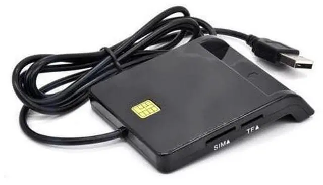 Main image of USB SIM Smart Card Reader for Bank Card IC/ID CAC SD TF DNIE ATM Cards USB 2.0 Card Reader for Windows 7 8 10 Linux OS