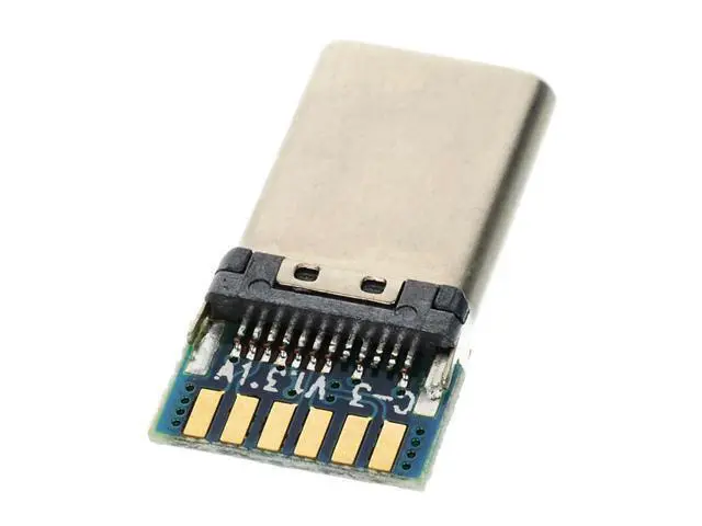 Alt view image 3 of 5 - USB 3.1 Type C USB-C DIY 24pin Male Plug Connector SMT type with PC Board