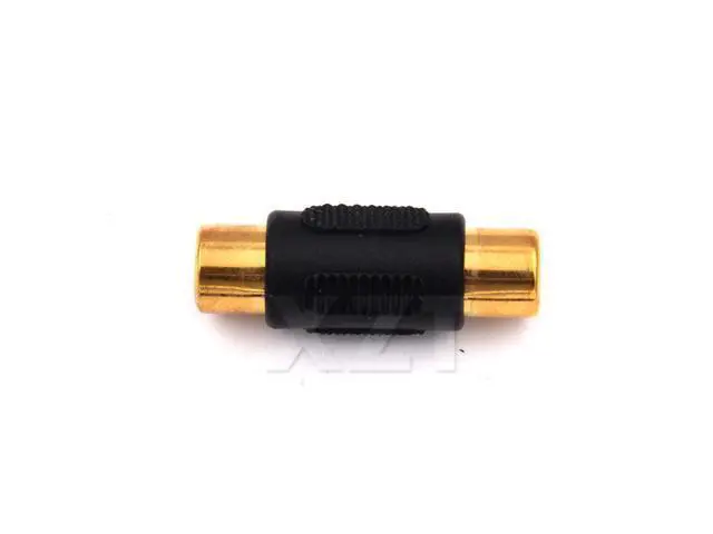 Alt view image 6 of 6 - est Hot 50pcs/Lot RCA Phono Coupler Female to Female F/F Audio Video Connector Adaptor gold plated