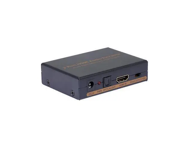 Alt view image 4 of 7 - NK-912 2 Port HDMI Splitter Video Switcher Audio Extractor Audio EDID Setting 2 HDMI Output