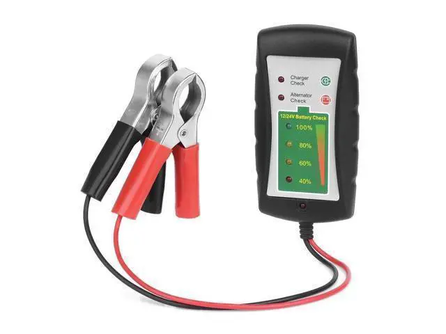 Alt view image 7 of 7 - 12V/24V DC Car Battery Clip Tester LED Alternator Diagnostic Tester Check Battery Condition & Alternator Charging for Car Motorcycle
