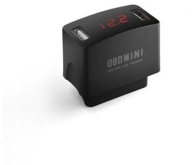 Main image of Car USB Charger 12/24V Car Durable OBD Mini Dual USB Charger Socket with Voltage Display