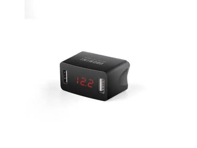Alt view image 4 of 7 - Car USB Charger 12/24V Car Durable OBD Mini Dual USB Charger Socket with Voltage Display