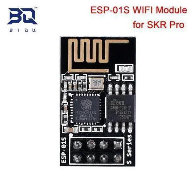 Main image of Module WIFI série ESP01S ESP8266, émetteur-récepteur sans fil, capteur Wifi en développement pour carte d'imprimante 3d SKR PRo ESP-01S