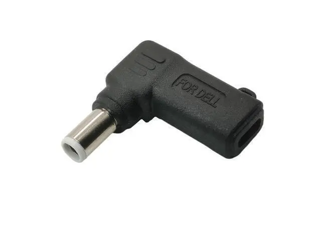 Alt view image 3 of 3 - Adaptateur de charge USB type-c femelle vers cc mâle, 65W, 7.4x5.0mm, pour Dell Latitude E6420 E6430 E6430s E6430U E6440 E6500