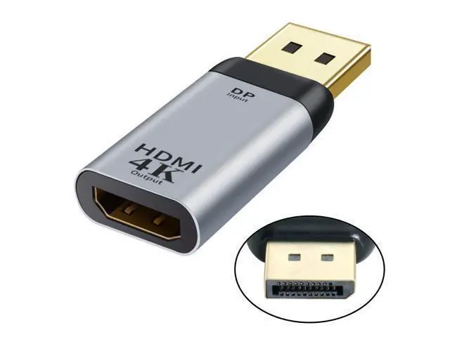 Alt view image 2 of 3 - DisplayPort DP Source to HDTV Sink Displays 4K@60hz Ultra HD Converter Adapter for Laptop HDTV