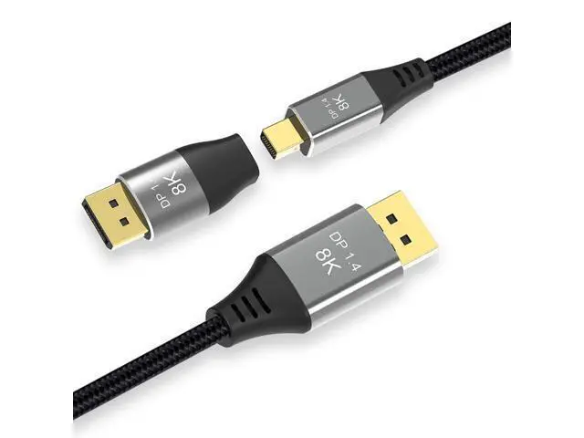 Alt view image 2 of 3 - Mini DisplayPort to DP Male Ultra-HD UHD 4K 144hz Female Adapter 1.4 8K 60hz