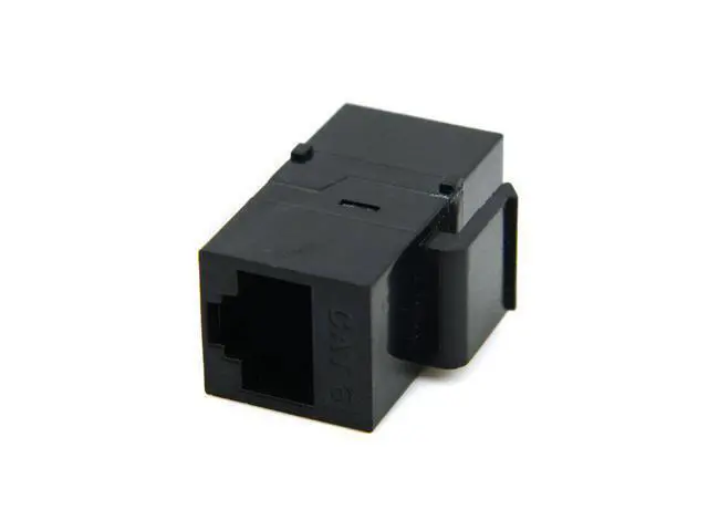 Alt view image 2 of 4 - CYDZ UTP CAT6 Keystone Coupler RJ45 Female to Female UTP CAT6 Keystone inline Coupler Black