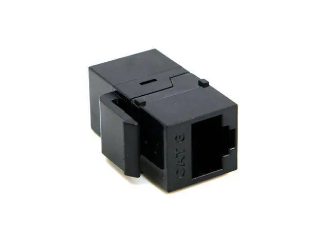 Alt view image 3 of 4 - CYDZ UTP CAT6 Keystone Coupler RJ45 Female to Female UTP CAT6 Keystone inline Coupler Black