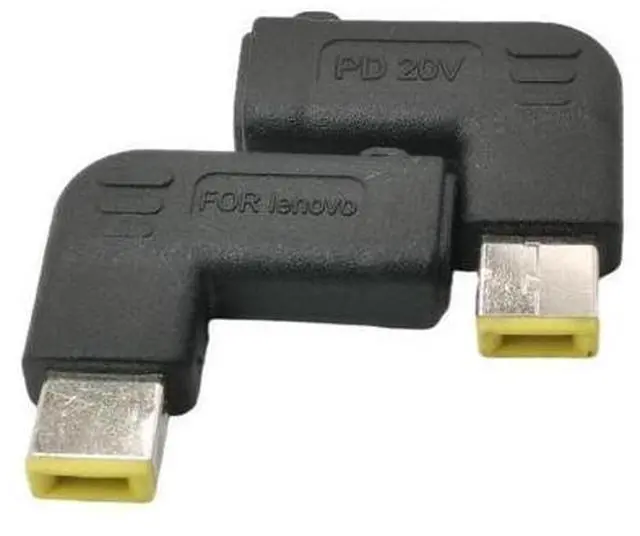 Alt view image 3 of 3 - Adaptateur de charge d'alimentation USB Type C 65W PD, entrée femelle à pointe mince pour Lenovo B50 G40 G50 G70 G505S Z40 Z50 Z70 (carré a)