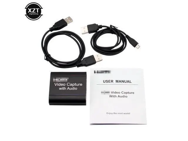 Alt view image 3 of 6 - 4K HDMI-compatible Video Game Capture Card With Audio 3.5mm Audio Output Microphone Loop 1080P USB 2.0 3.0 PC Live Streaming